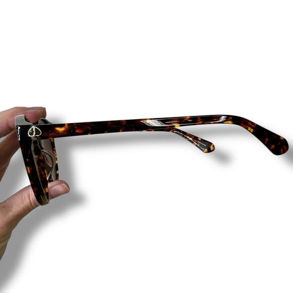 Kate Spade New Dark Havana Eliza O86LA Brown Gradient Polarized Oval Sunglasses - Picture 8 of 12